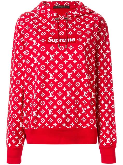 supreme lv red hoodir